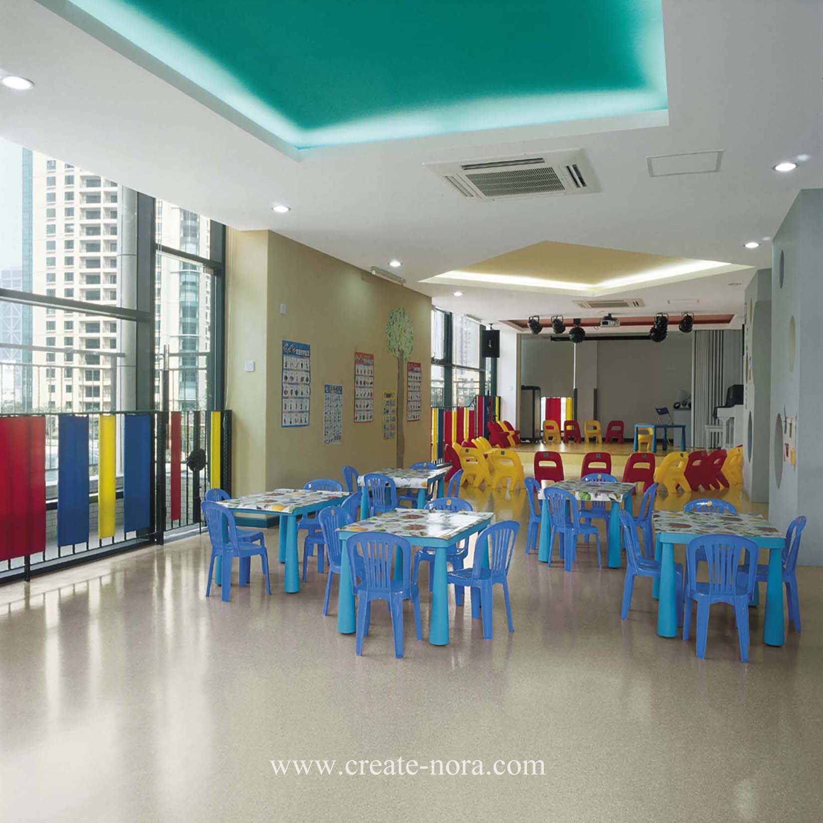 the photo of nora rubber flooring in  Shanghai Yanlord Kindergarten 4